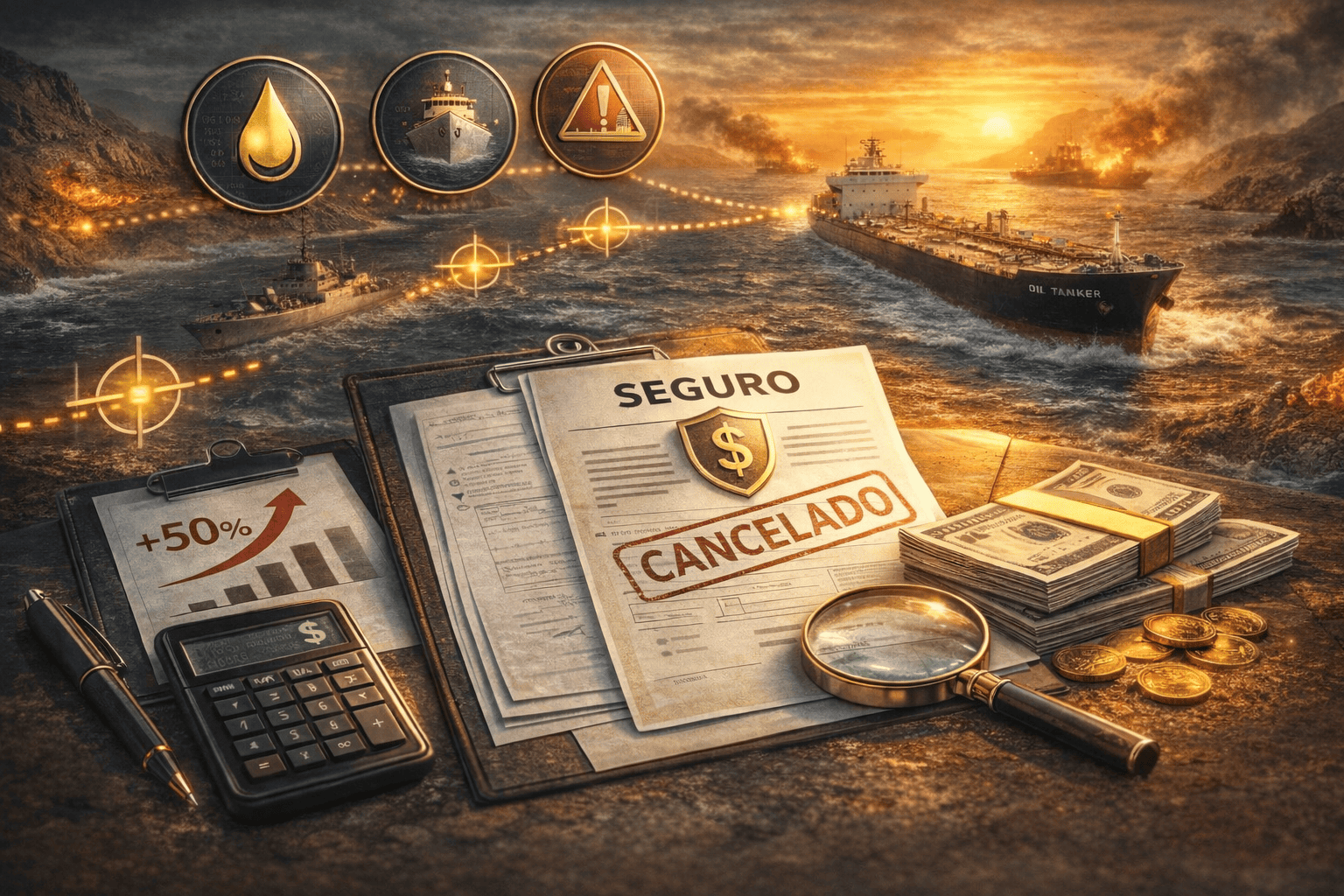 Infografía: Señal silenciosa de las aseguradoras ante el conflicto de Ormuz